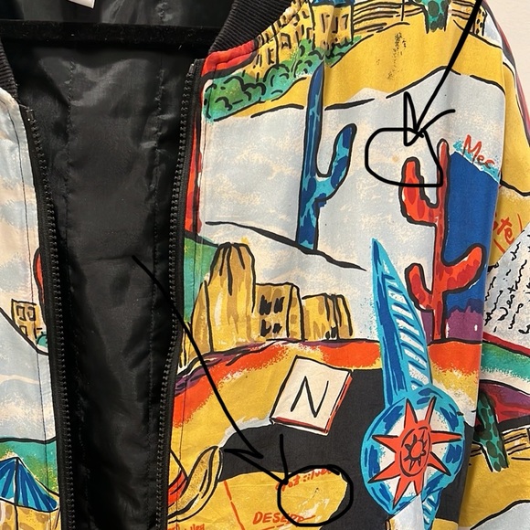 VINTAGE 80’s CAROL HORN SILK BOMBER JACKET - Picture 10 of 10